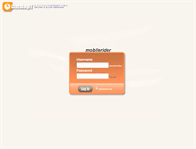Tablet Screenshot of mobilerider.clockingit.com